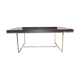 B&B Italia Maxalto - Athos table in wenge, chrome legs - design by Paola Piva.