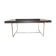 B&B Italia Maxalto - Athos table in wenge, chrome legs - design by Paola Piva.