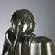 Modern female nude in marble by Vittorio Gagliano, Italy, 1970s.