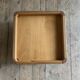 Vintage solid oak square coffee table
