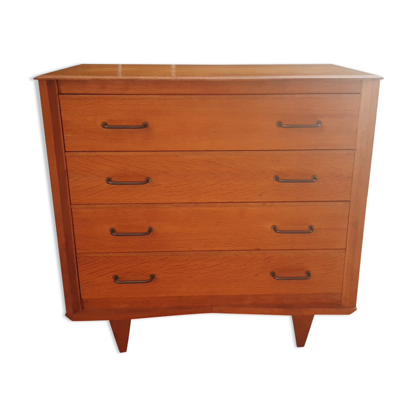 Vintage chest of drawers gilded oak 1950
