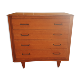 Vintage chest of drawers gilded oak 1950