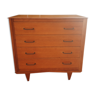 Commode vintage chêne doré 1950