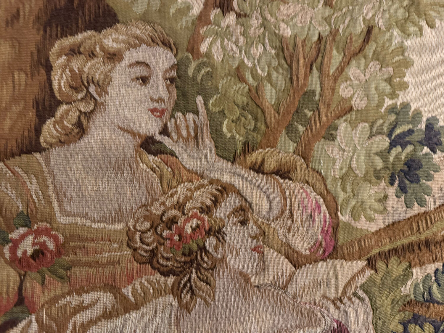 Wall tapestry Point d'Halluin "Gallant Digger"