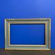 Cadre vintage bleu et or