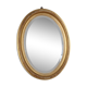 Ancien miroir ovale biseauté bois doré 63x46 cm SB