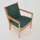 Beech armchair, Danish design, 1970s, designer: Erik Ole Jørgensen, manufacture: Tarm Stole & Møbelf