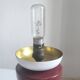 Ceramic and white opaline lamp