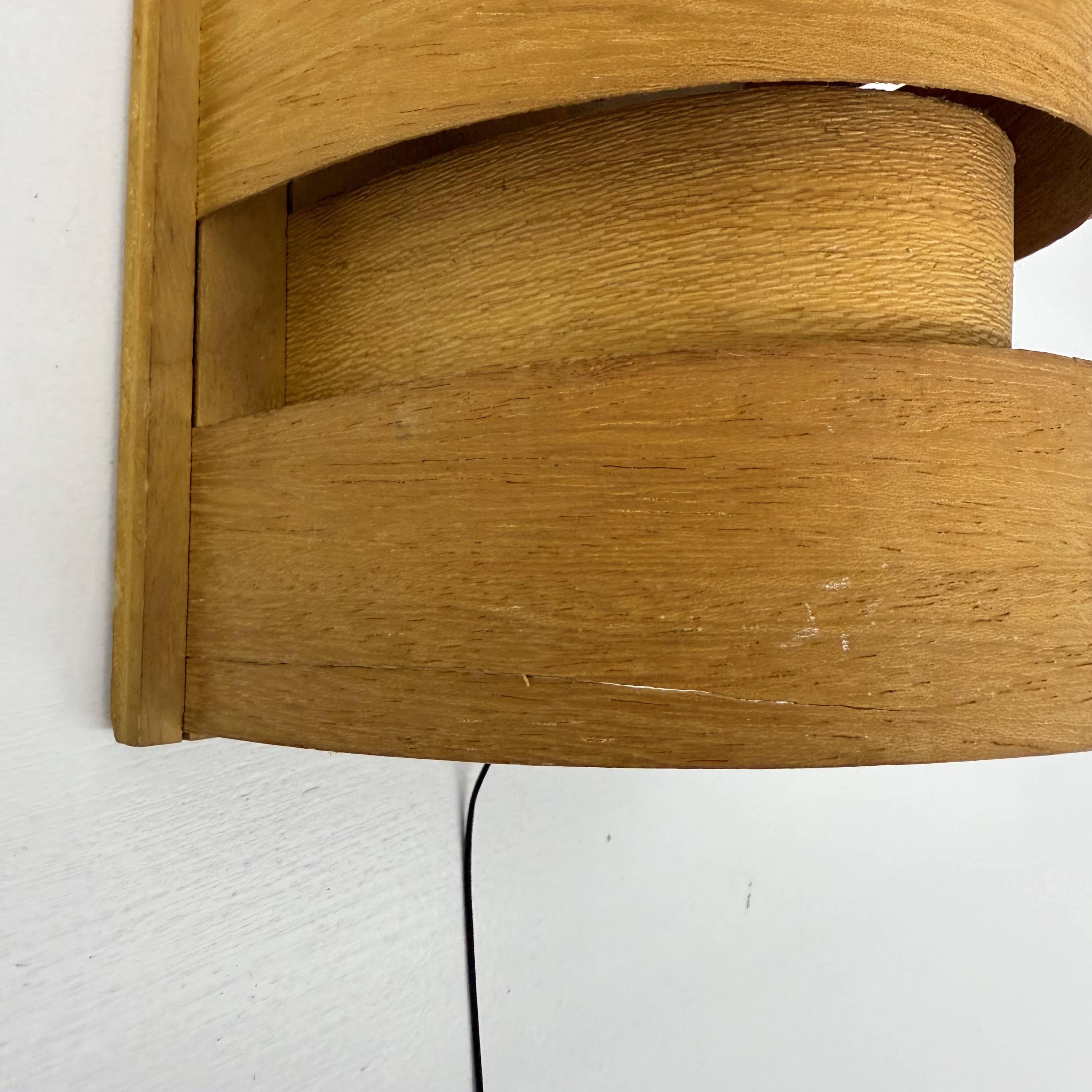 Scandinavian Modern Pine Wall Light by Hans Agne Jakobsson for Markaryd, Sw