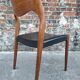 Set of 6 chairs model 71 by Niels O. Moller, vintage Scandinavian furniture.