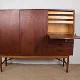 Danish Teak Highboard by Kurt Ostervig for Randers Mobelfabrik 1960.