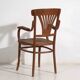 Ancienne chaise de bureau en bois courbé (c.1920)