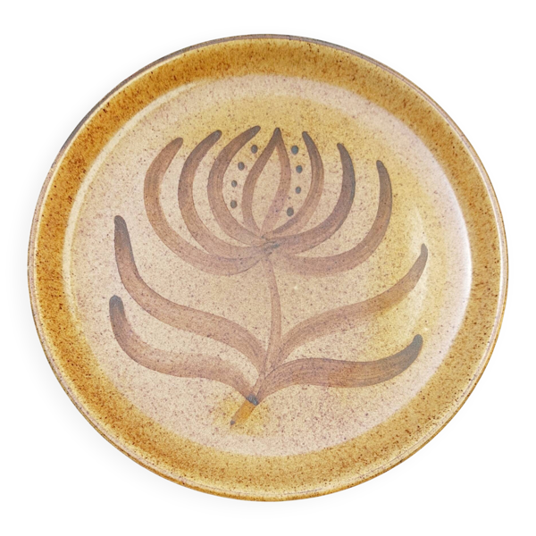 Plat de service rond Lonchamp grès — Beyit