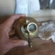 Spray bottle, brass mister Made in Hong Kong Vintage