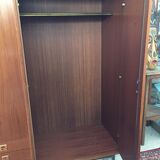 1960 plating chrome legs teak Cabinet