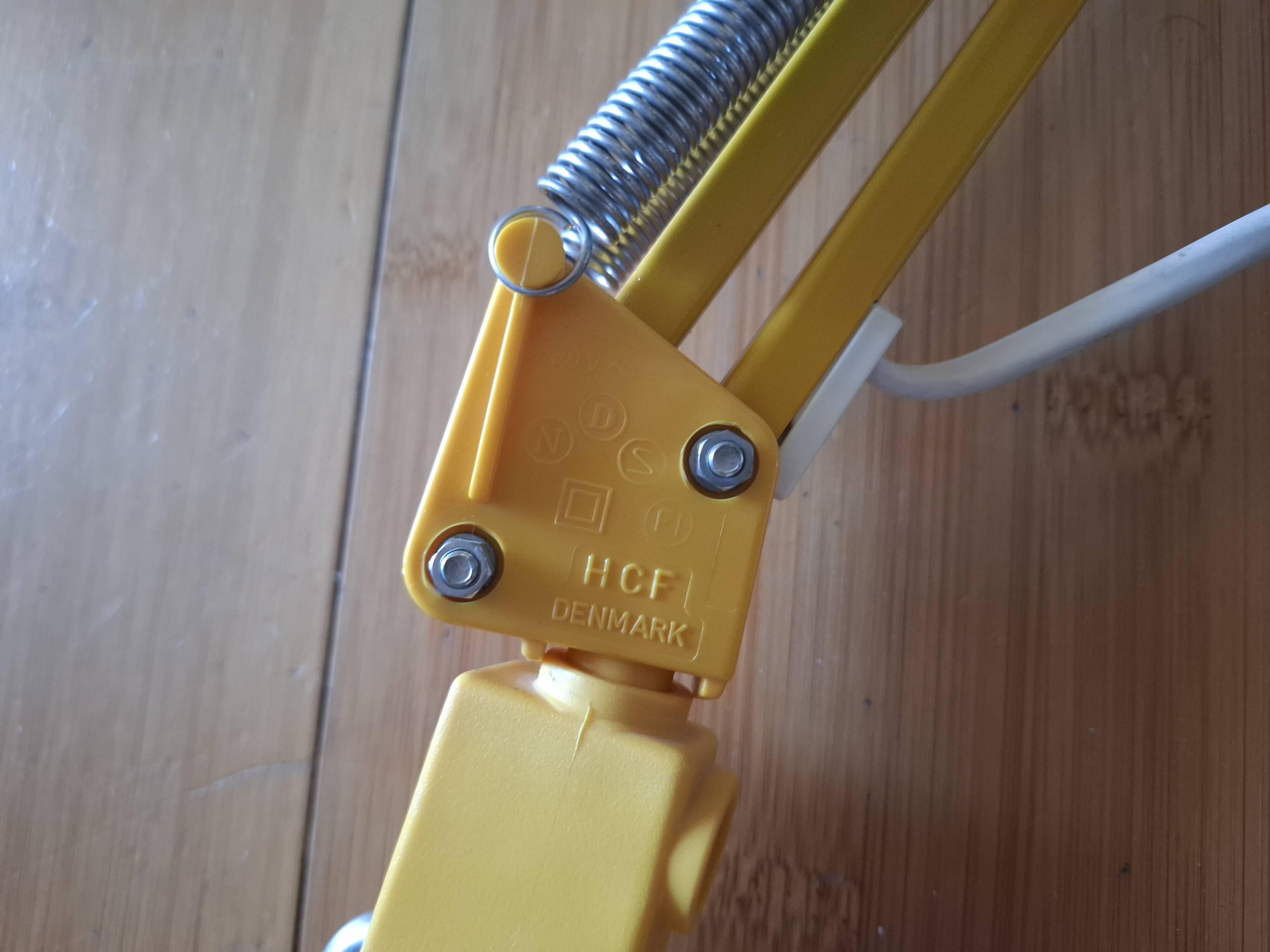 Vintage articulated lamp, hcf denmark