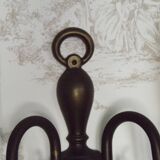 French Vintage Double Light Bronze Vintage Flemish Style Wall Light 5352