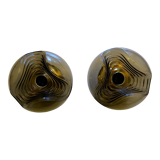 Pair of large wave lights by Koch & Lowy for Peill Putzler 1970s