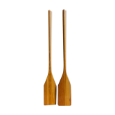 Paire de pagaies en bois decorative