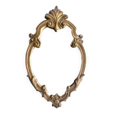 Vintage wall mirror in gold resin
