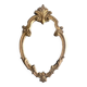 Vintage wall mirror in gold resin