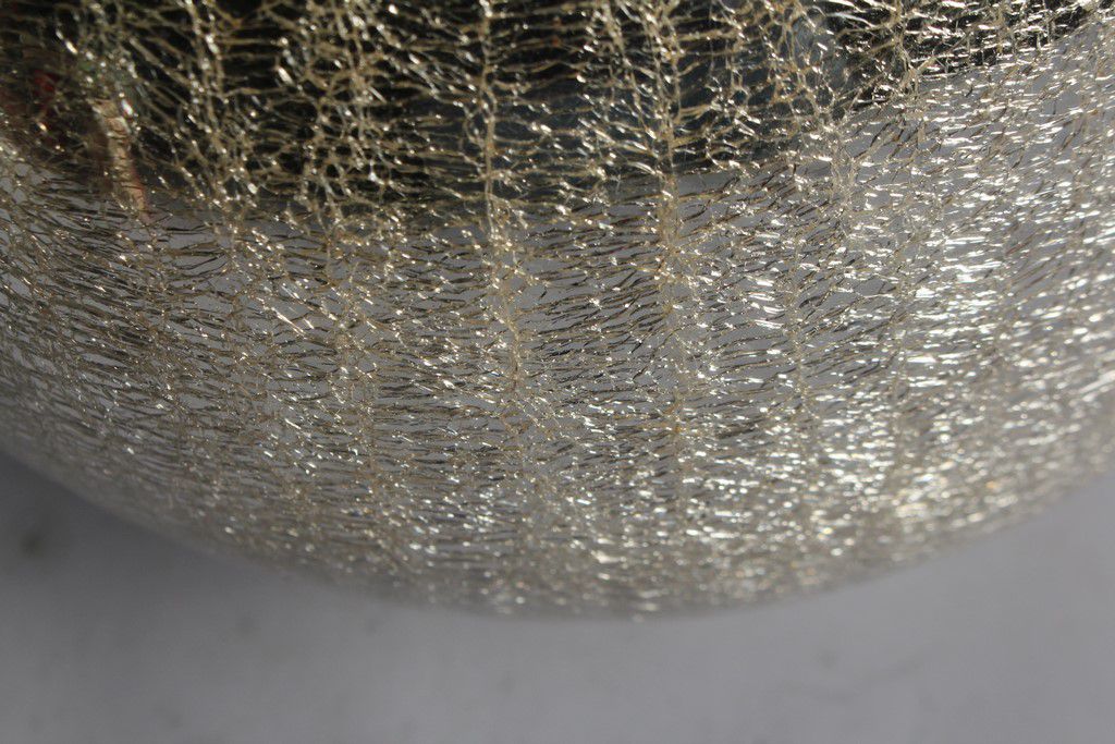 Art Deco lamp ball of cracked mercurized glass