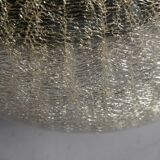 Art Deco lamp ball of cracked mercurized glass
