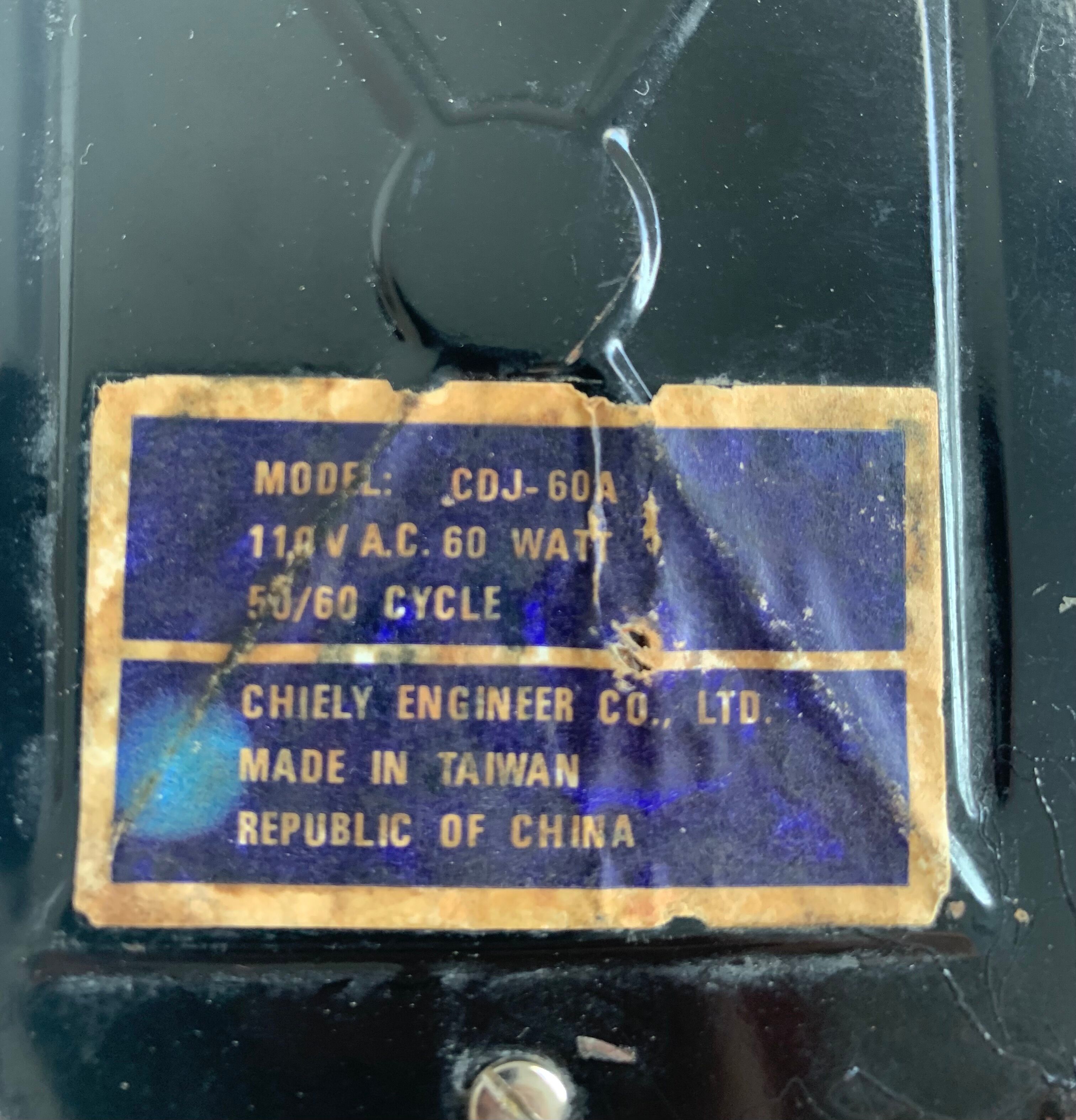 Vintage lamp 1970 desk dimmer Chiely engineer - 40 cm