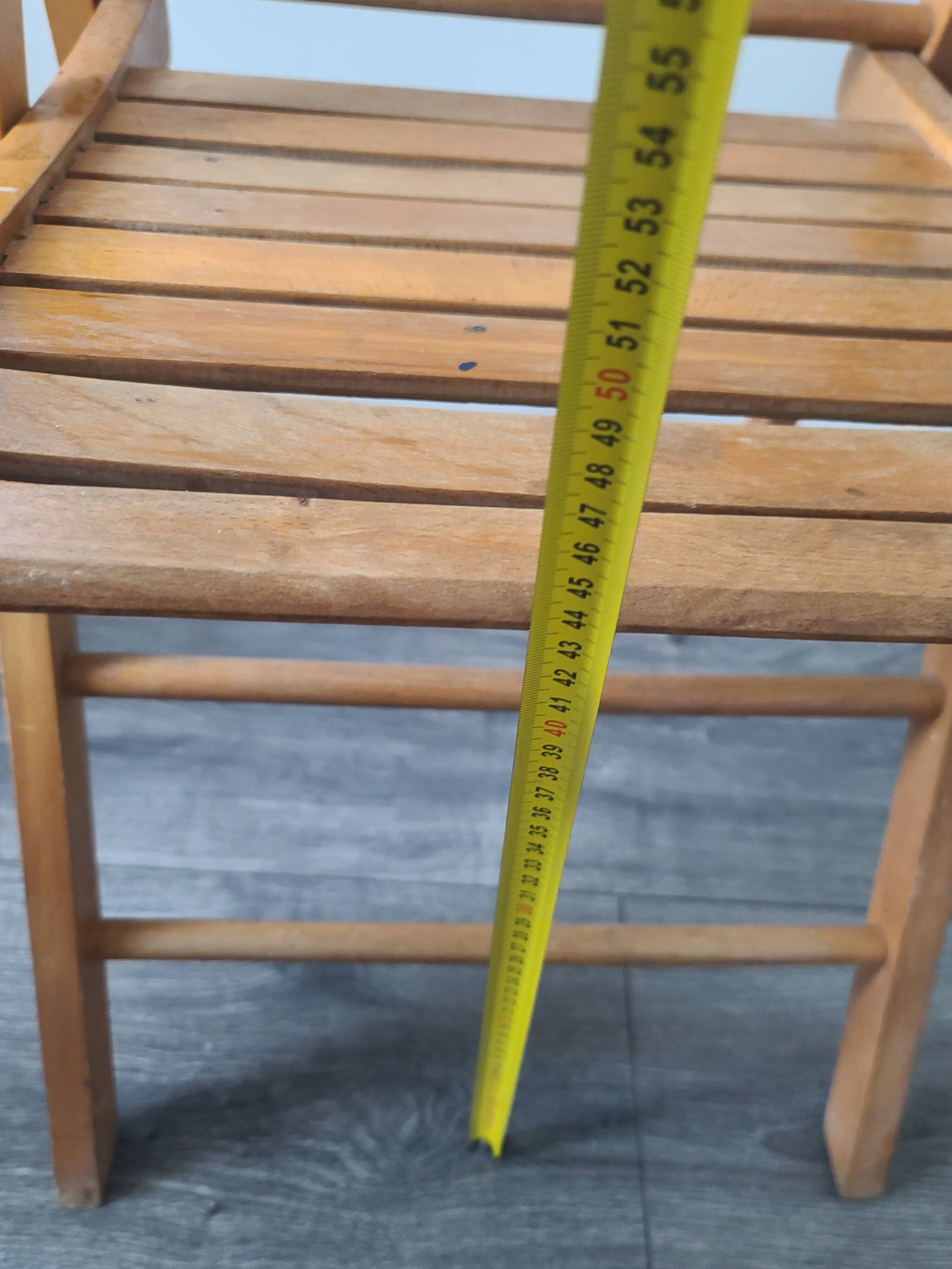 Chaise pliante en bois