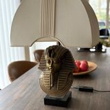 Pharaoh lamp 7 brass marble at Maison Jansen & Deknudt lighting