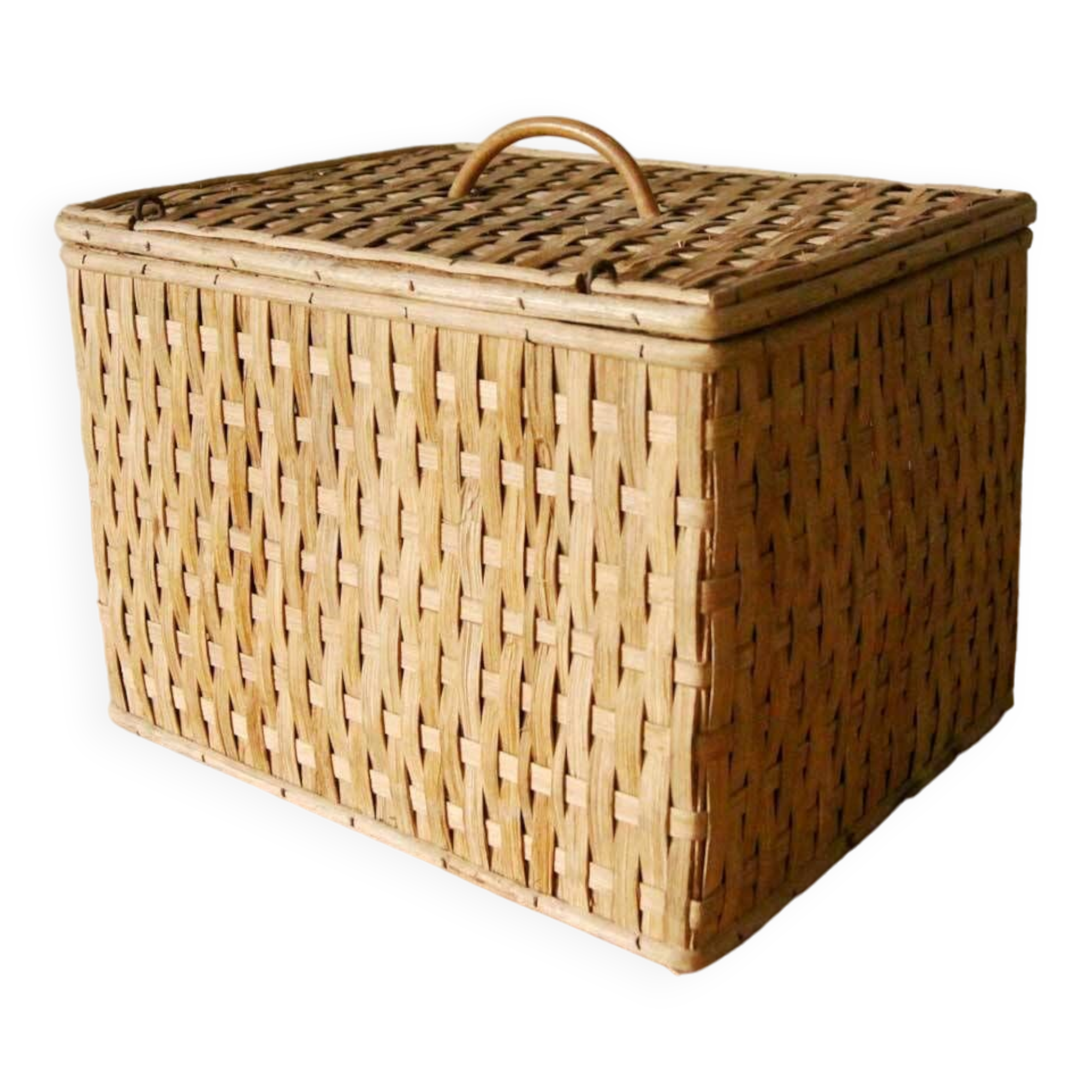 Vintage wicker trunk