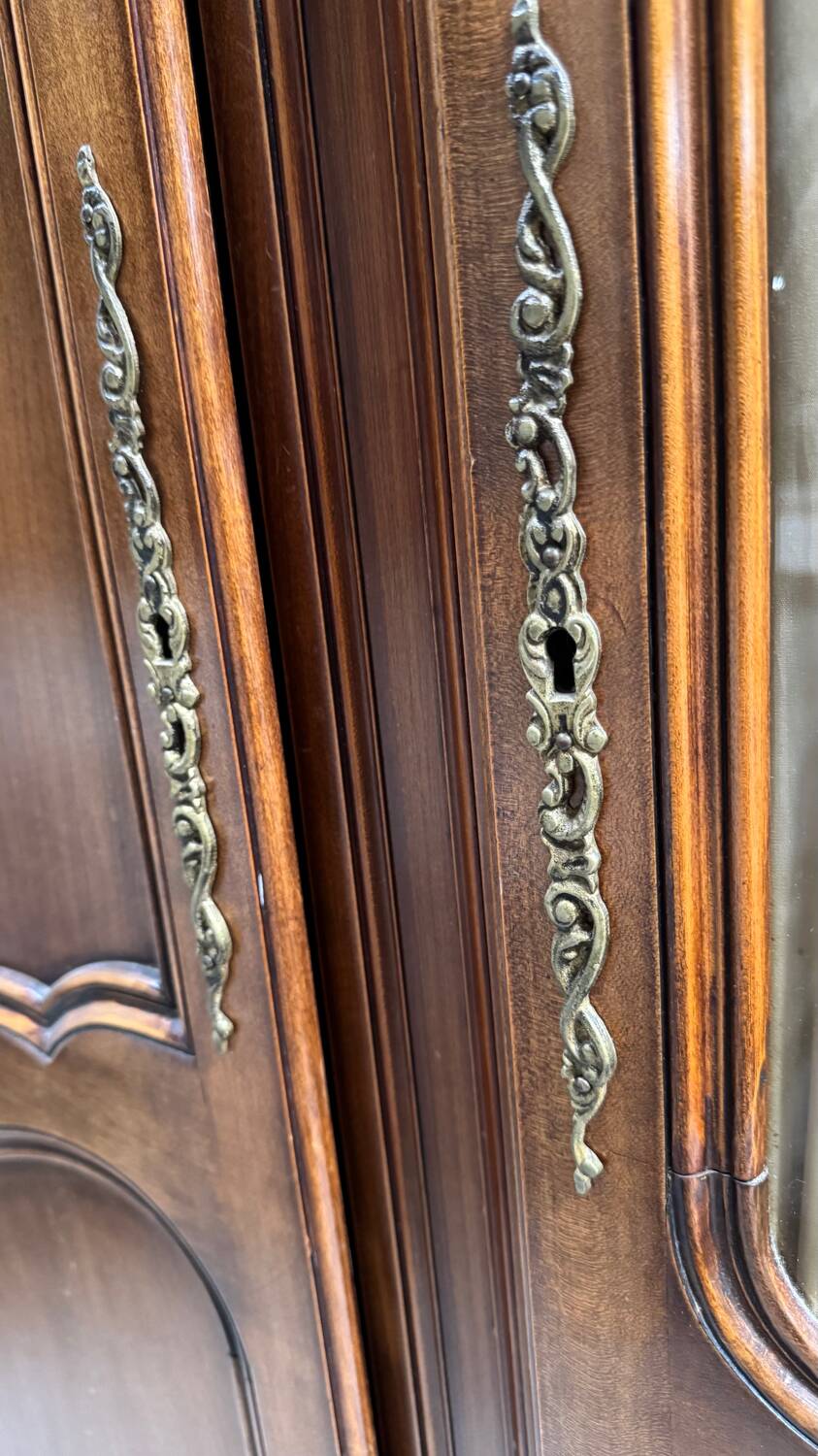 3-piece cherry wood bookcase, LXV style