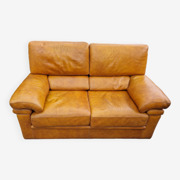 Canape 2 seater full grain leather