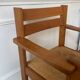 Armchair in elm and straw Maison Regain