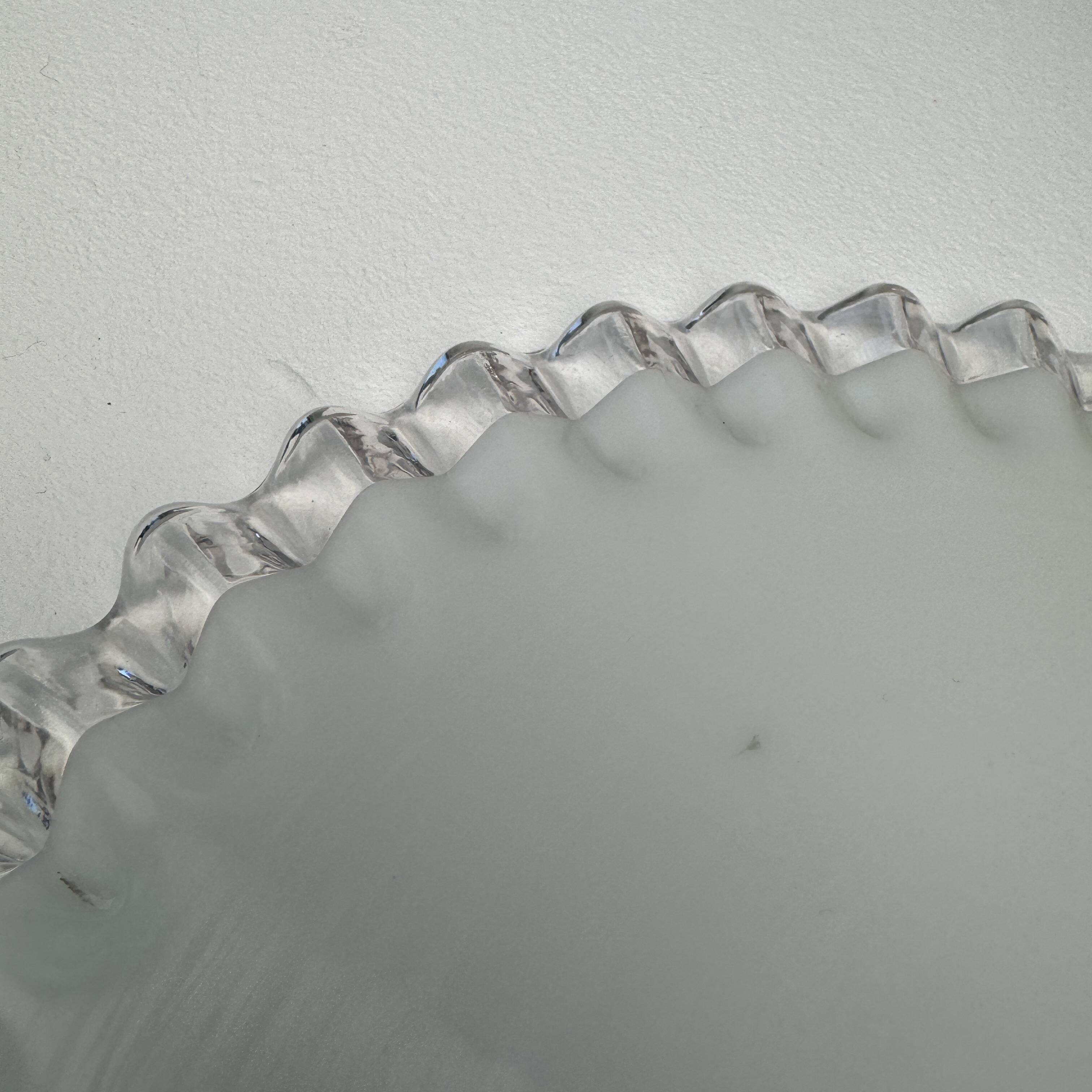 Old opaline laced suspension 25 cm vintage