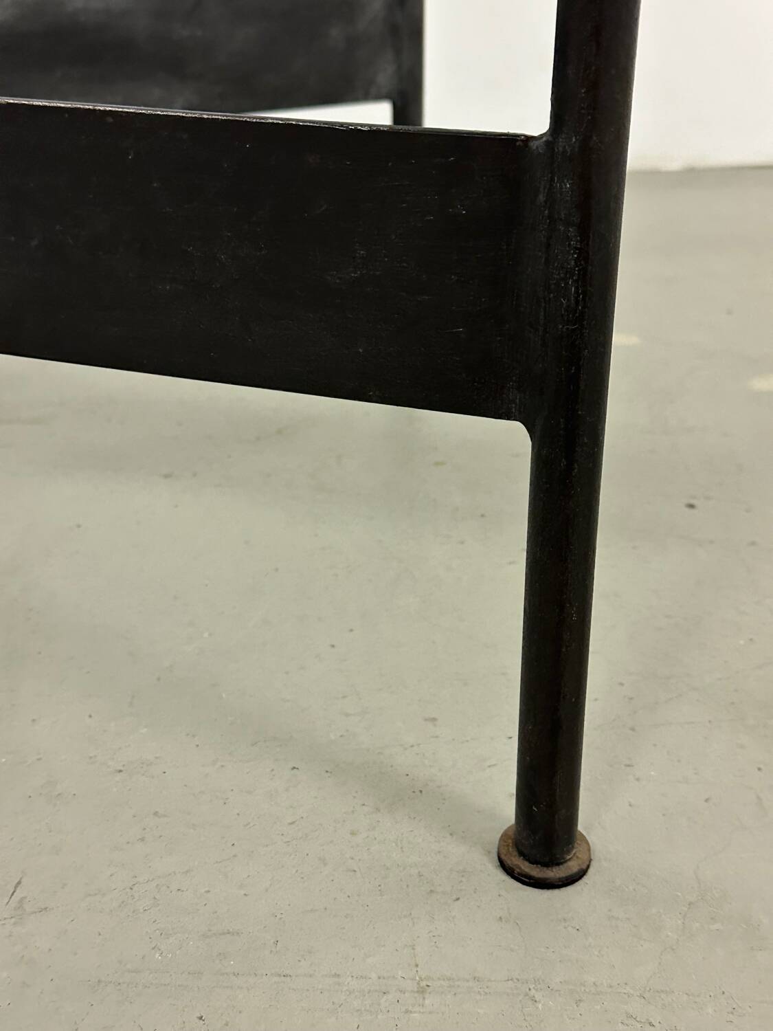 French Iron & Glass coffe table handmade 60s