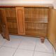 Sideboard walnut bramble storage cabinet, two doors, style 1930