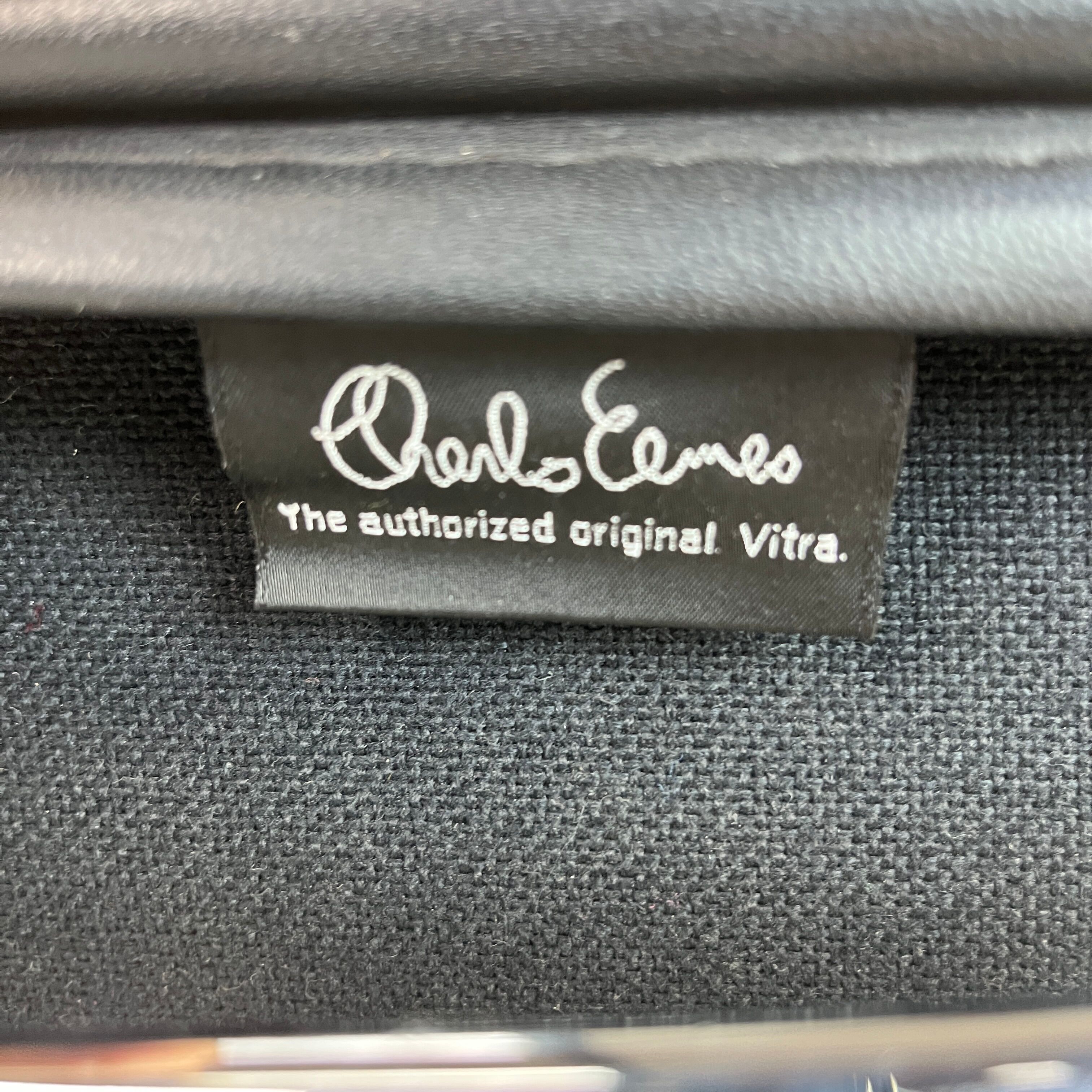 Eames Vitra for Herman Miller black leather Soft Pad Group chair