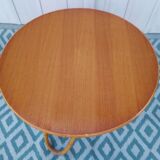 60s rattan coffee table