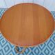 Table basse en rotin années 60