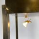 Brass illuminated wall unit by Belgochrom, 1970s