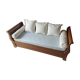 CONVERTIBLE BOAT BED IN PAINTED CHERRY WOOD
