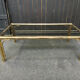 Table basse laiton faux bambou 1970