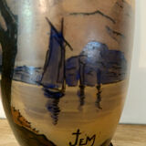 Art Deco vase signed JEM