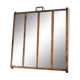 Metal industrial window mirror 102x108cm