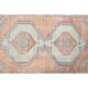 1970s Turkish Oushak Handmade Wool Cotton Orange Area Rug 127x256