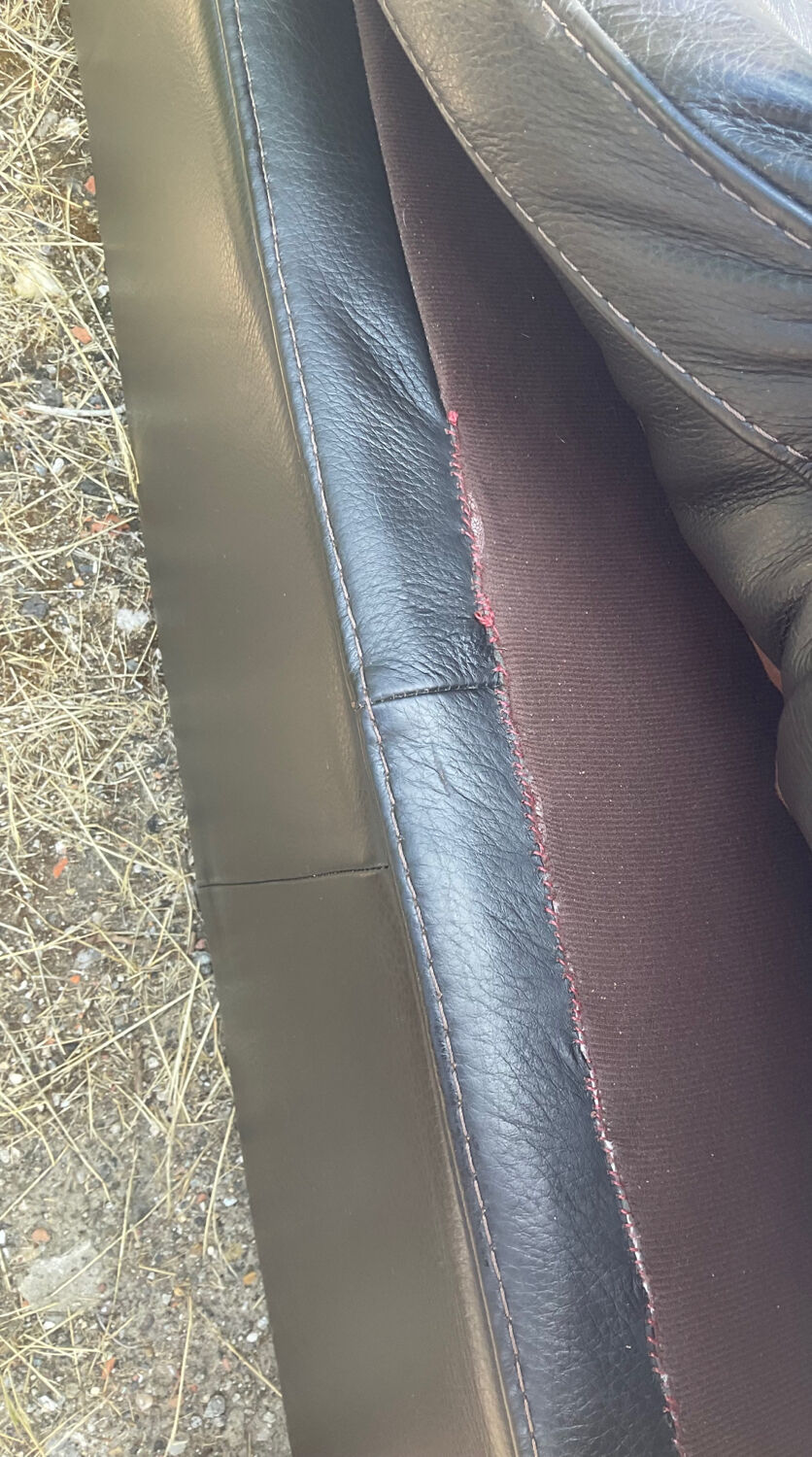 Incanto Italy modular corner sofa in brown leather