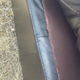 Incanto Italy modular corner sofa in brown leather