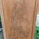 Miniature pyrographed wardrobe from 1912.