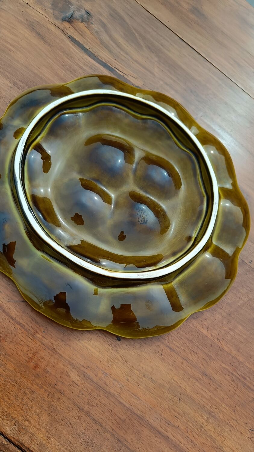 Vintage oyster service Gien – ceramic